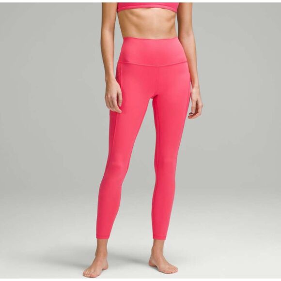 Women Lululemon Align High-Rise Pant with Pockets 25" Glaze Pink Size 0 - Picture 1 of 6